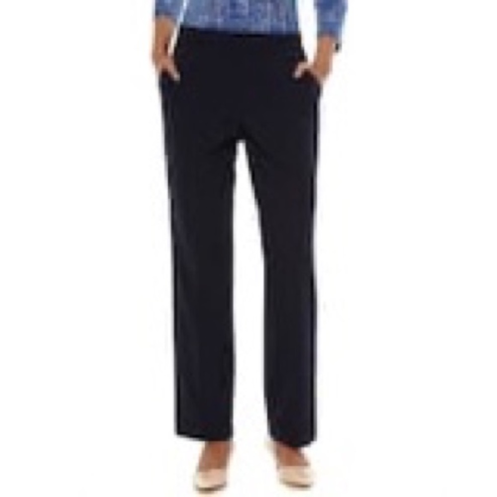 Dana Buchman black velvety pants size 6